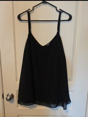 torrid Black Sophie Spaghetti Strap Chiffon Camisole